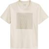 Loose Fit Round Neck Pullover Short Sleeve T-Shirt Women Tops Beige CX189-LGL