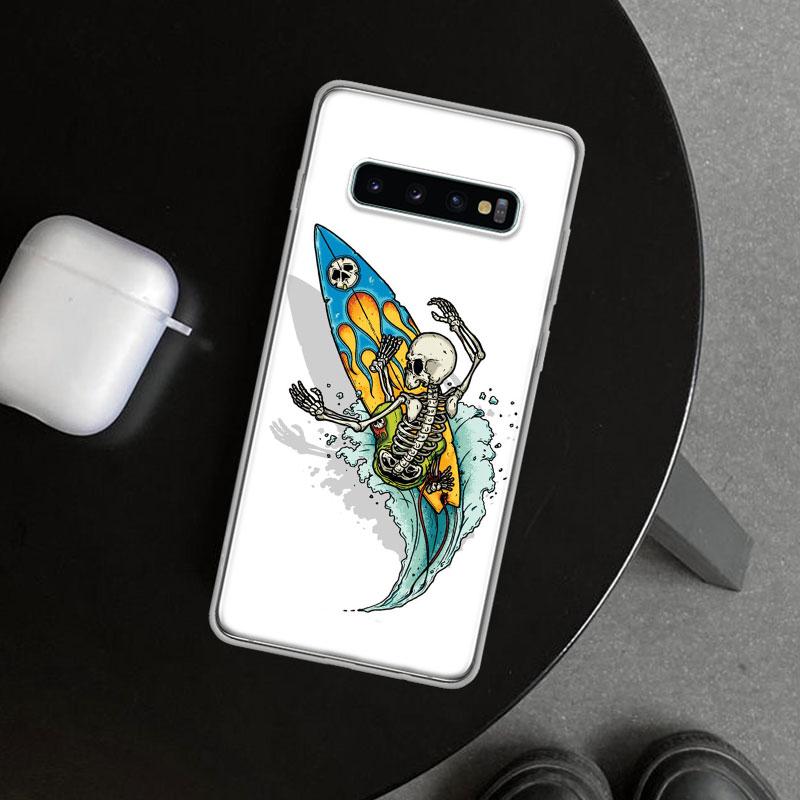 Surf Board Aesthetic Phone Case Cover for Samsung Galaxy S26 S25 Edge S24 S23 Ultra S22 Plus S21 FE S20 + Art Customized Fundas