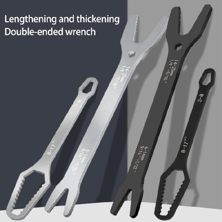 Torx Wrench Double Ended Multifunctional Wrench 6-25mm/3-17mm Self-Tightening