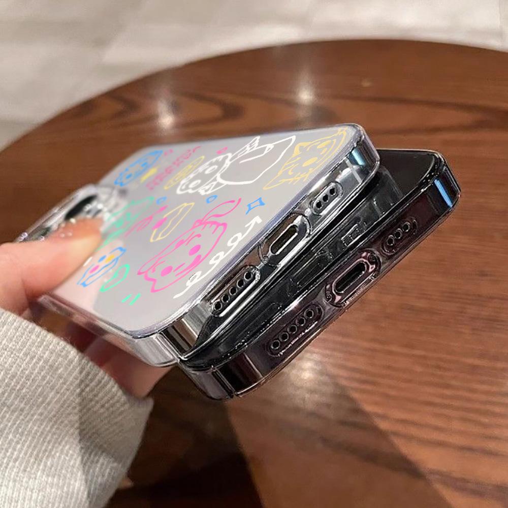 Acrylic Phone Case For iPhone 11 13 16 ProMax Case iPhone 13 14 15 ProMax 12 13 ProMax Case Samsung A55 A05S A54 A06 S22 A15 S23 A12 A22 A52S Cartoon