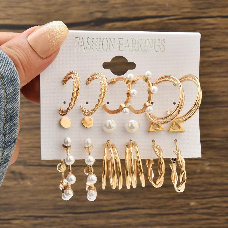 Chic Cross-Border Fashion Earrings for Women: Elegant and Versatile Ear Drops with a Bold, High-End Look