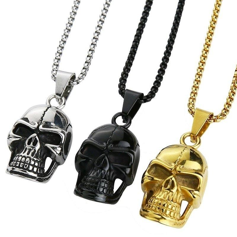 Exaggerated Personality, Oversized Skull Necklace, Men'S Fashion Is Popular