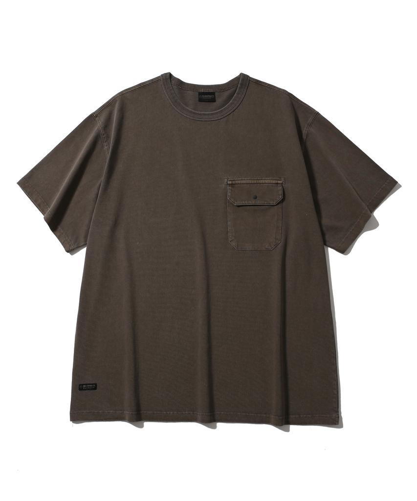 Haebeuopeudyuti Dyed Pocket Half Sleeve Tee (Mocha)