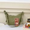 Popular Casual Simple Women's Lightweight Dumpling Bag Fashionable Versatile Solid Color Commuter Messenger Women's Bag