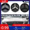 Grilă Frontală Stil OE GLC GLB Emblema Stea Cromată Insignă Argintie Potrivită Pentru Mercedes Benz Clasa ML W166 2012-2015 ML250 ML350 ML400 ML