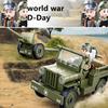 143PCS Army Car Model Building Block Toys Kids Bricks Military Construction Boys Gift