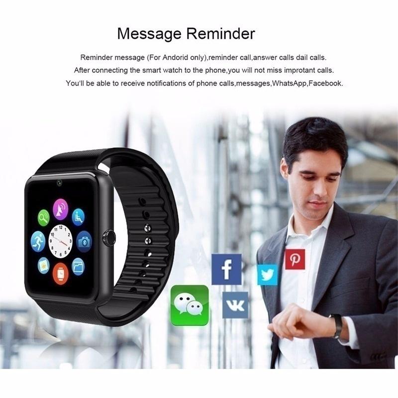Buy GT08 Smart Watch Men Full Touch Fitness Tracker Blood Pressure