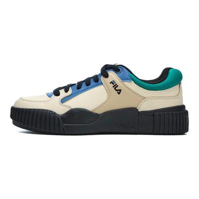 Bloques Tela Cuero Sintético Zapatillas Bajas Zapatillas de Mujer Azul Claro Verde F12W312209FAD