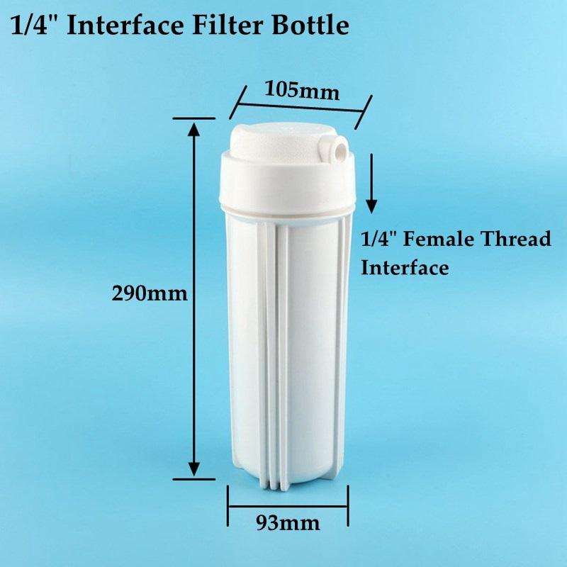 Европейский стиль, Внешняя застежка, Двойное уплотнительное кольцо, 1/4 1/2 дюйма, Бутылка-фильтр, Пищевой ПП, Взрывозащищенная бутылка-фильтр 1pc