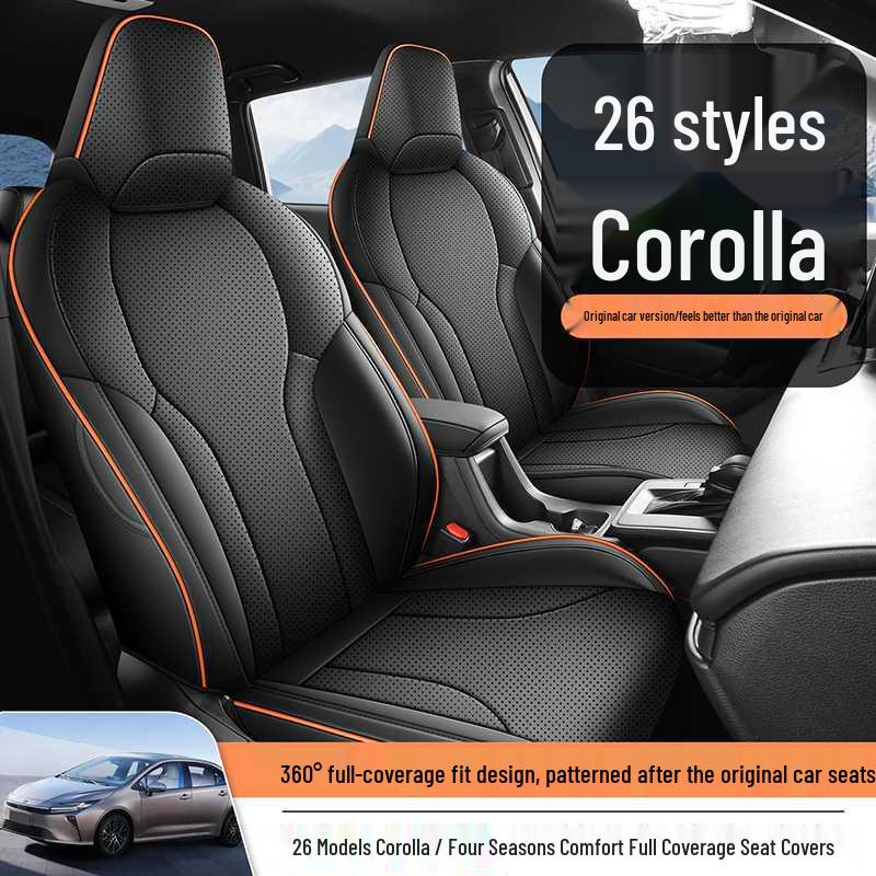 Universal Toyota Corolla Seat Cushions: Fits 26 Models, All-Season, Fully Enclosed, Vehicle-Specific Covers.