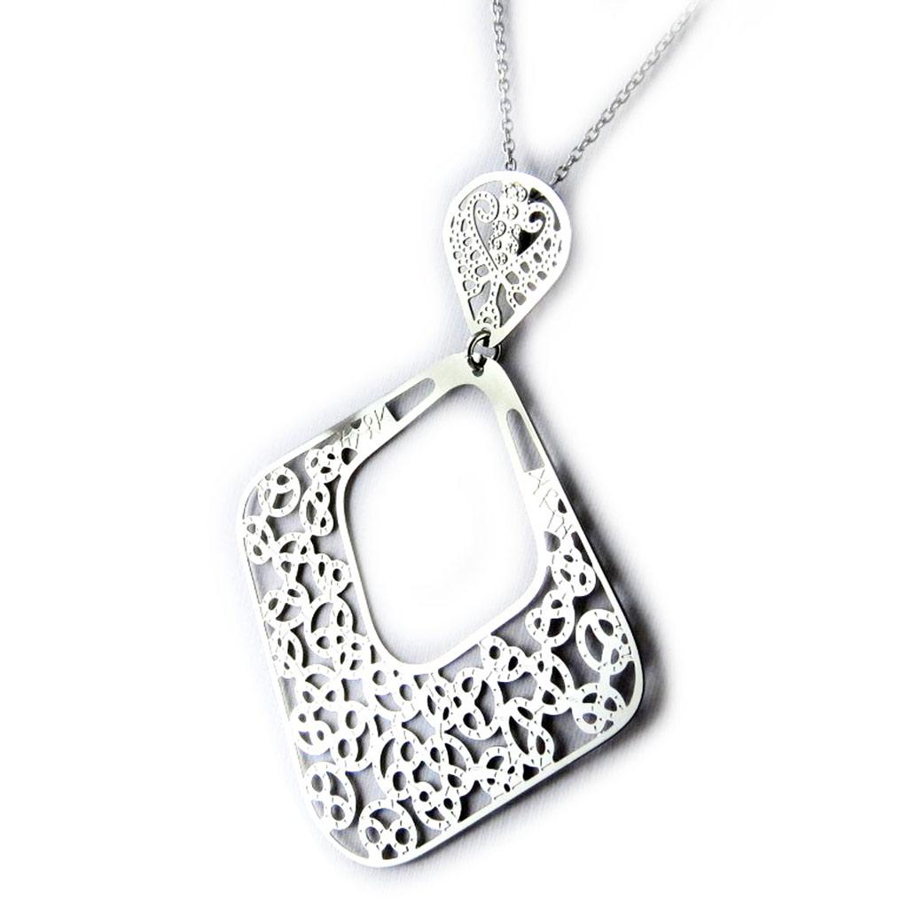 

Altesse [L0375] - Стальное колье Кармен , серебро.