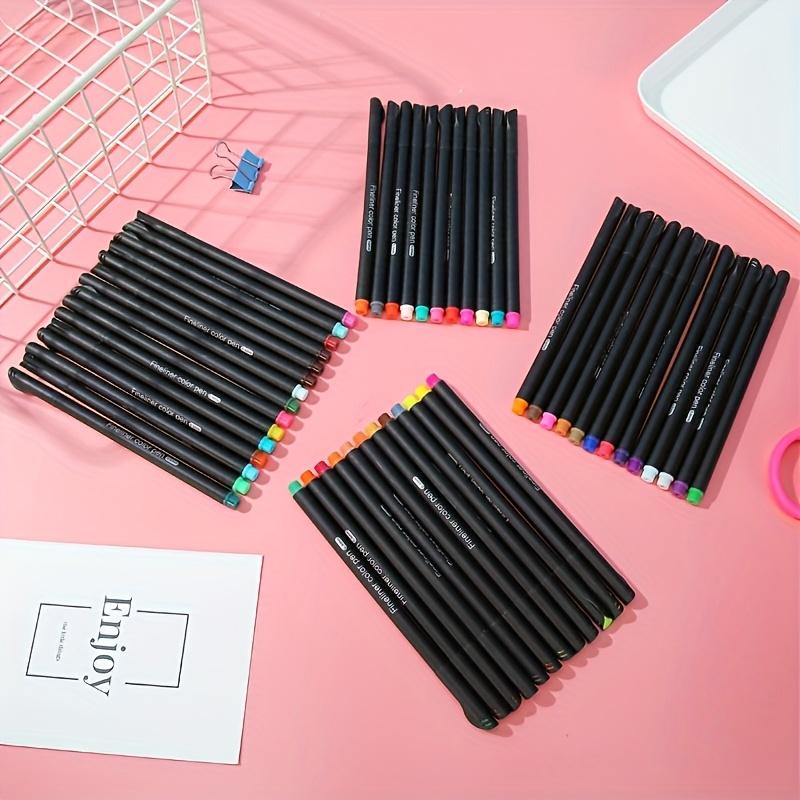 12pcs/set Fineliner Colored Pens Set 0.4mm Fine Point Drawing Painting Sketch Fine Line Art Marker Office School Stationery
