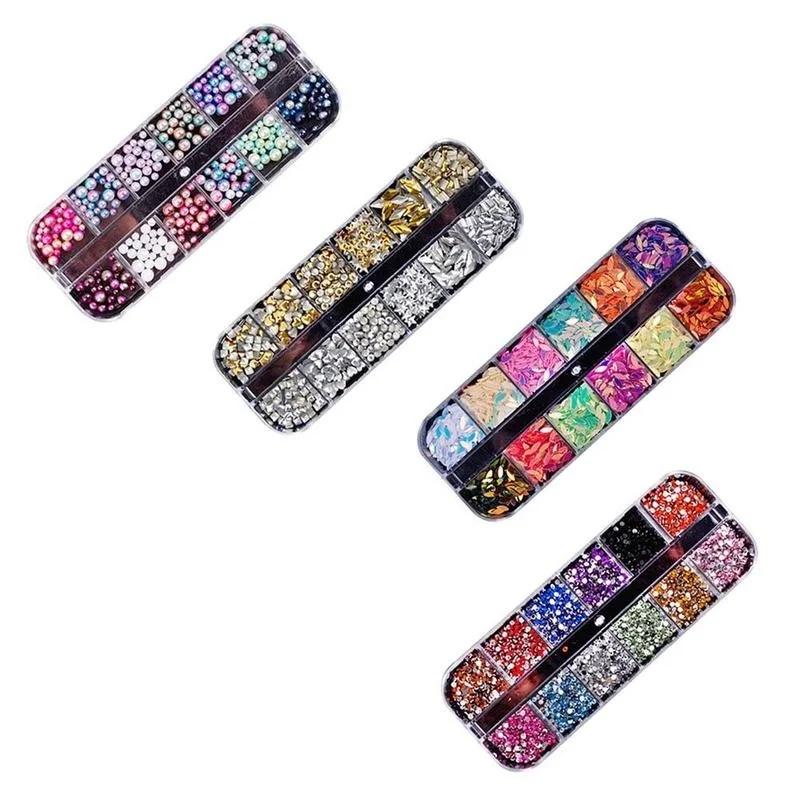 3D Nail Sequin Laser Makeup DIY Decal Decoration Nails Accessories High-quality Ornaments Nailing Art Crystals Jewelry Accessory