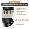Compatible with BMW 1, 2, 3, 5, 6 Series: MP Style Carbon Fiber Exhaust Tailpipe Modification.