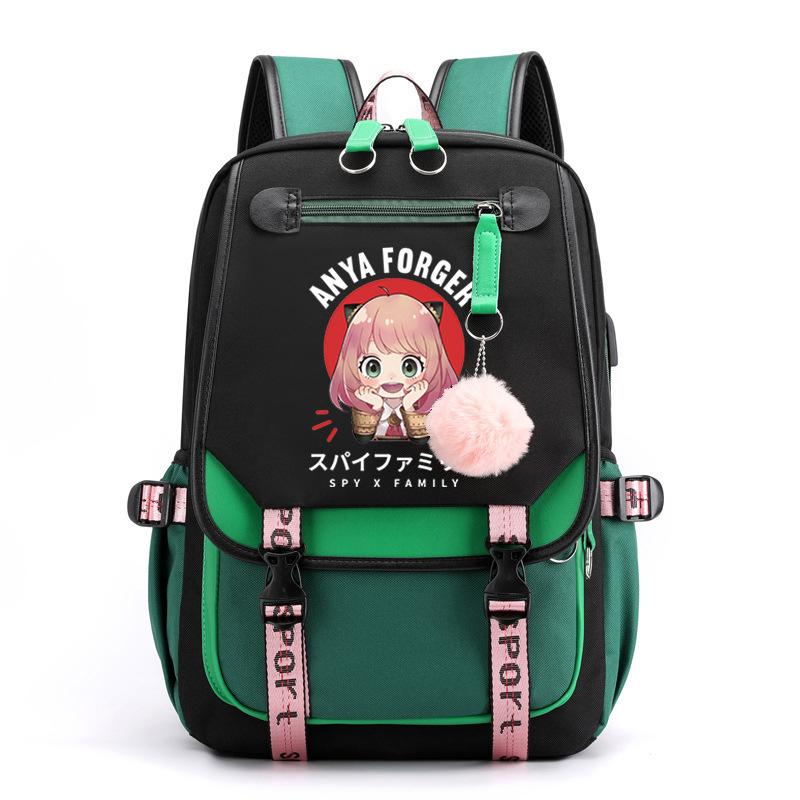 Spy Play House Backpack Casual Versatile Large Capacity Junior High School Student School Bag