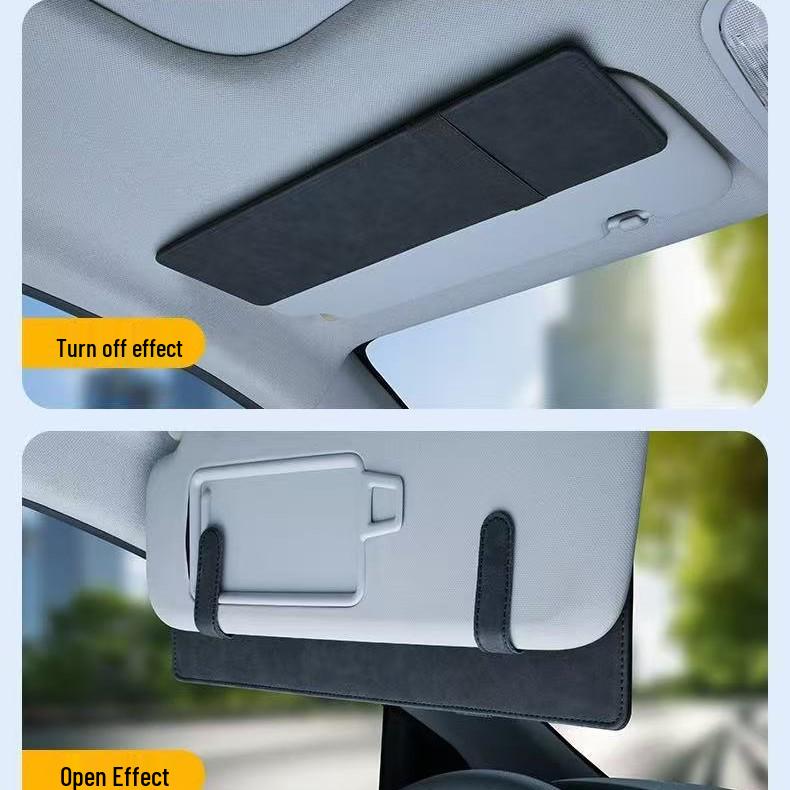 

Car Sunshade Cover & Storage Clip Bag Stylish Gray