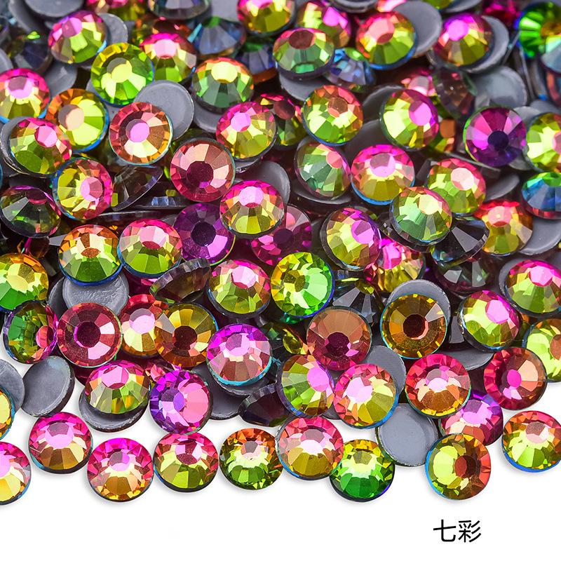 Imitation Austrian Hot Diamond Manicure Glass Flat Bottom Drill Adhesive Rhinestone Diy Clothing Accessories Hot Melt Adhesive Bottom Drill