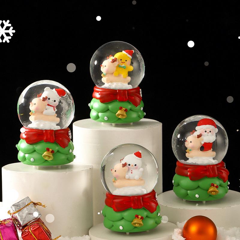 Christmas Crystal Ball Music Box Lantern Ornament