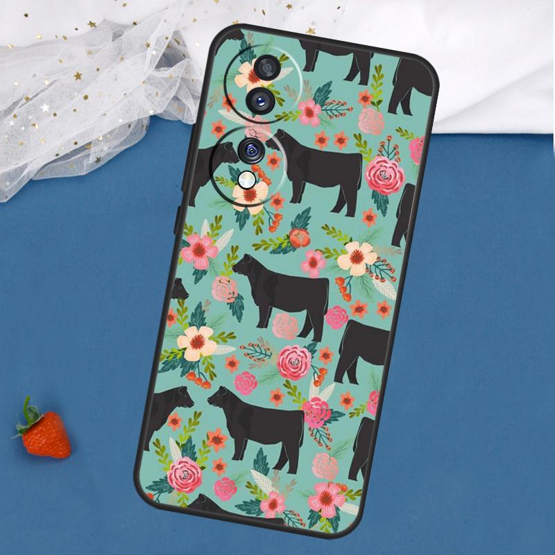 Cute Highland Cow Case For Honor Magic 8 7 5 6 Pro 200 400 50 70 90 Lite Win RT X8c X8b X9a X9b X9c X9d Cover