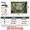 Rustic Cobblestone Wall Tapestry, Green Ivy Vines On Natural Rock Wall Hanging for Patio and Balcony