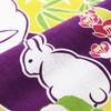 Dyeing Anbo Hand Towel and Authentic Made In 35cm X 100cm "Rabbit, Pine, Bamboo, Plum, Purple" Dyed, 100% Cotton, Tokuoka, Japan,