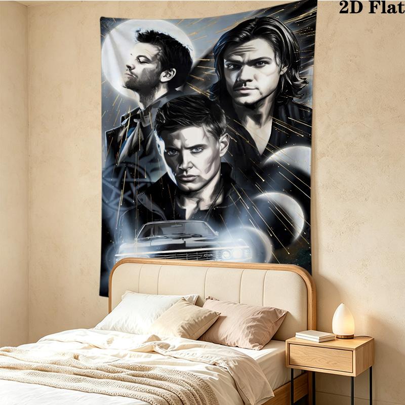 Supernatural Wall Tapestry Aesthetic Wall Hanging Printed Fabric Blanket Decorative Tapestries For Bedroom Living Room Home Decor