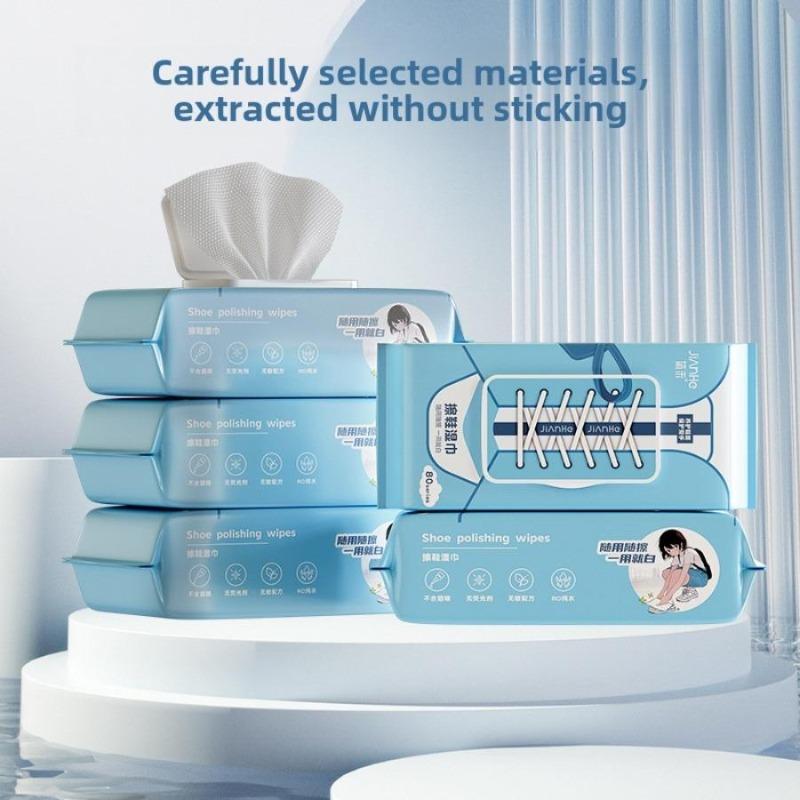12/30/80/64 ks/sáček Čištění bot Vlhčené ubrousky Lesk Odstraňování skvrn Praní bez vody Bez známek Sport / Kožené Sněhule Bílé Ubrousky pro péči o boty