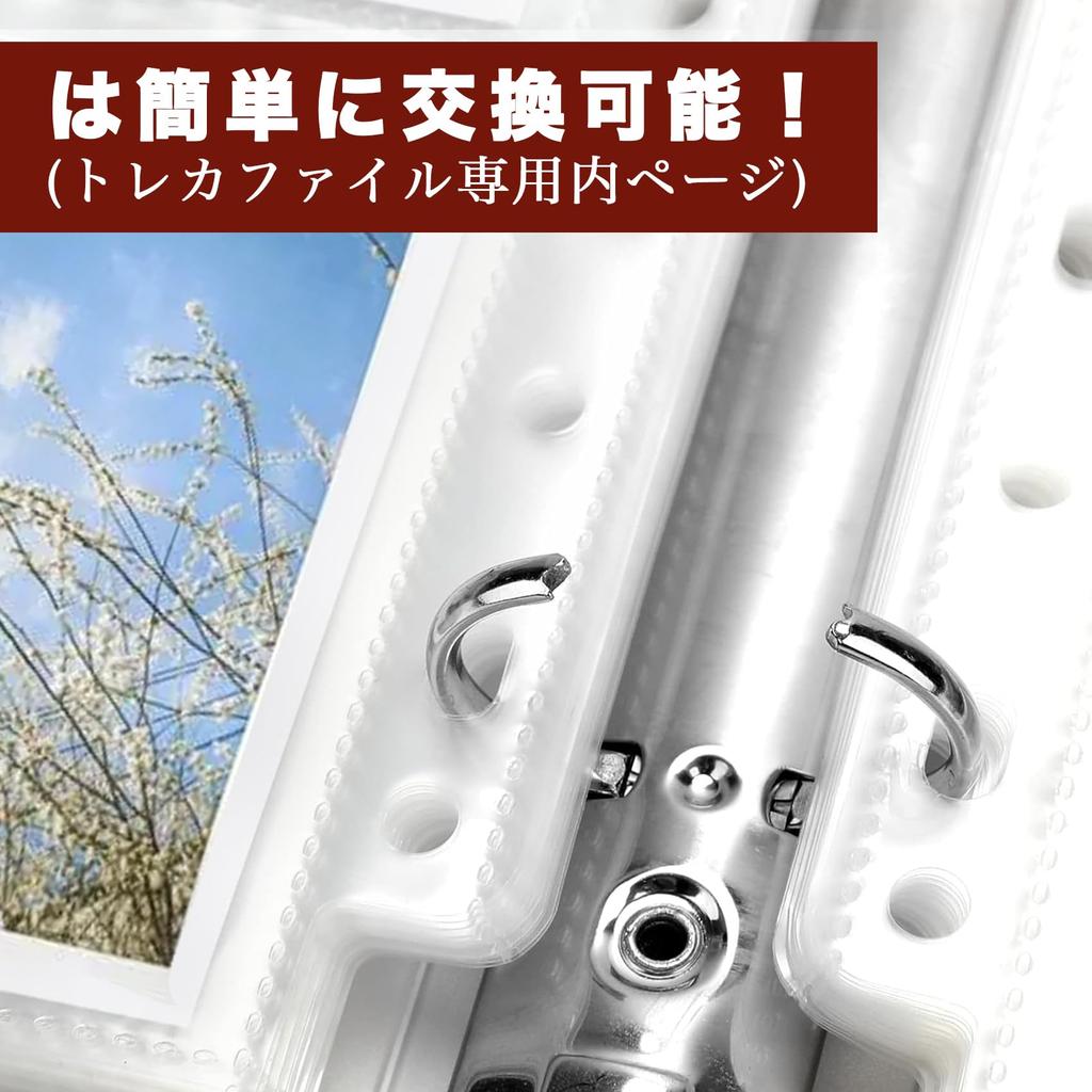 REIYAIBA Trading Card Card File 30 Compatible with and Trading Card Collection Album for Star Card Storage File, 9-Pocket Binder, Double-Sided