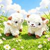 Soft Lamb Plush Keychain Cartoon Sheep Goat Bag Pendant Plush Stuffed Doll Keyring  Bag Charm