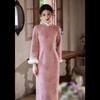 1011 autumn and winter new national style retro Chinese style improved version of the Republic of China elegant temperament literary cheongsam dress