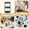 Condiment Organizer Rotating Turntable Countertop Holder Turntable Seasoning Holder Storage Shelf For Pantry Counter Fridge