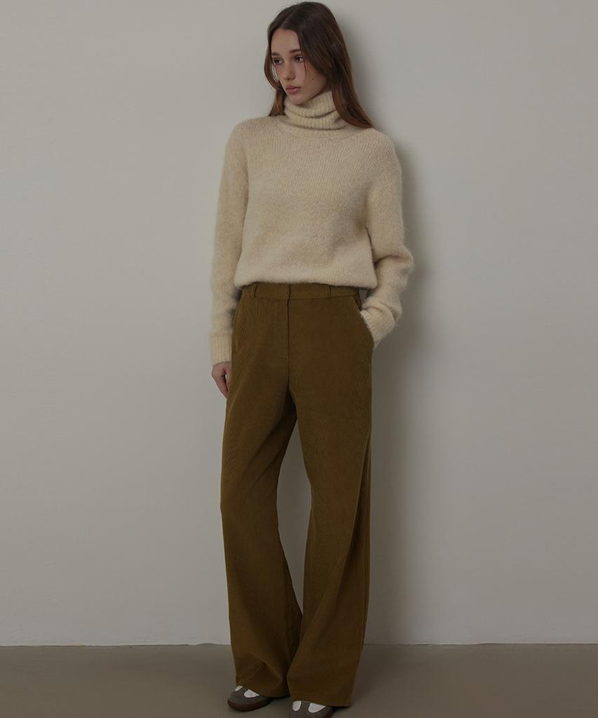 Kwinseulaebis Cotton Corduroy Straight-Fit Pants
