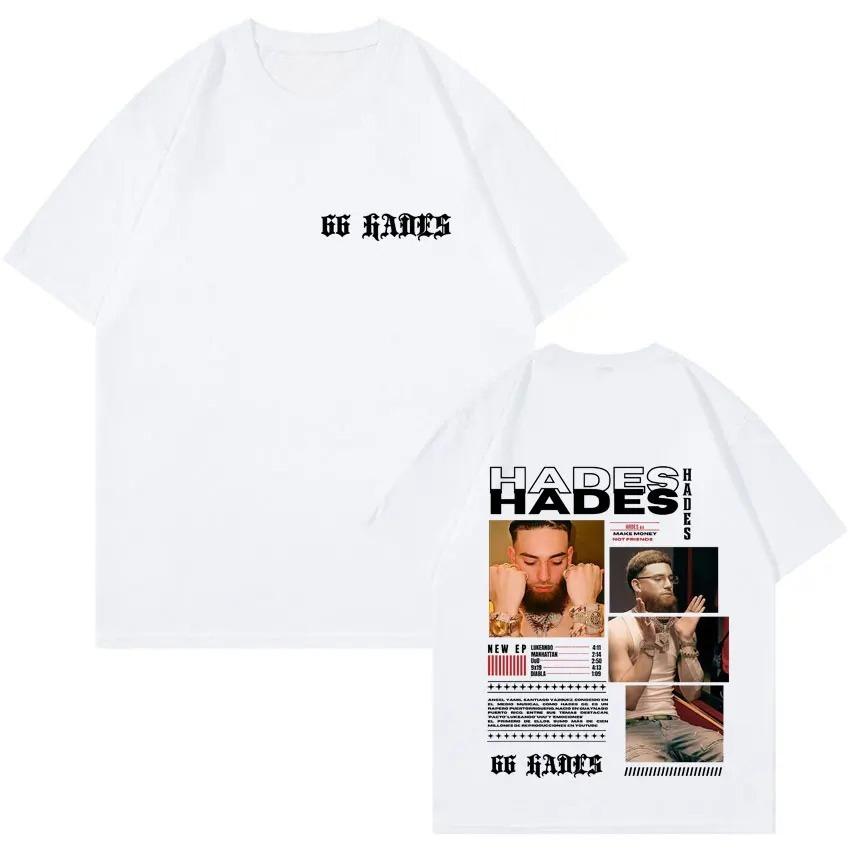 2026 Rapper Hades 66 Album Double Sided Print T Shrit Sports Short Sleeve Summer Women Men's Tshirt Casual Y2K Clothes Tee Fans Gift