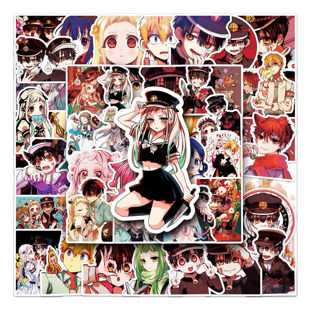 50 Cartoon Japanese Doodle Suitcase Laptop Waterproof Decorative Stickers