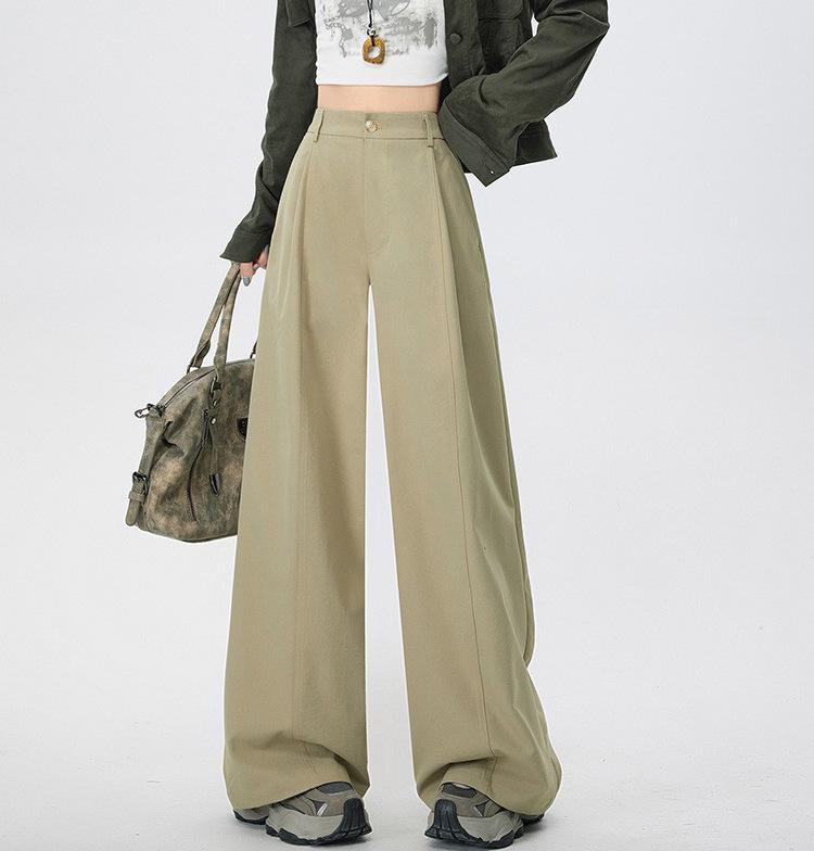 Versatile Slimming Wide-Leg Banana Pants for Women - Spring/Summer 2026, Lightweight, Loose, Quick-Drying Workwear.