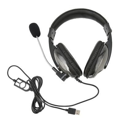 USB Gaming Headset Wire Control Adjustable Volume Gaming Headset with Microphone for PC Laptop for P