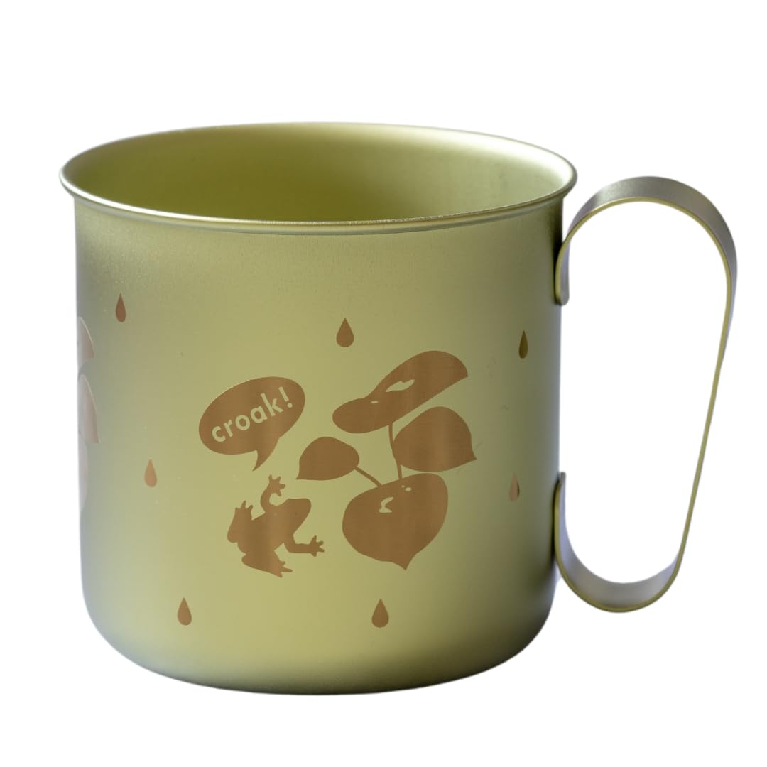 

HORIE Pure Titanium Design Animal Kids Mug, Design, Outdoor, Gift, Lightweight, Rust-Resistant (TMA-210B)