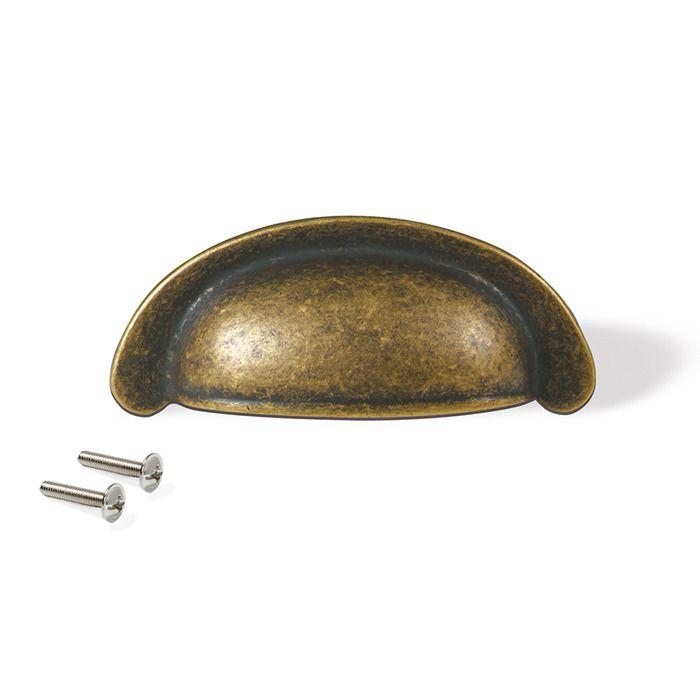 Poignée - Emuca - Marrakech - Zamak - Bronze - Lot de 20 poignées 77mm