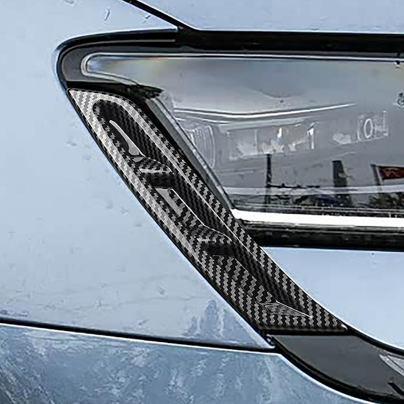 Car Styling Both Side Front Headlight Decoration Strips For BYD Seal EV -2024 Carbon Fiber Color Exterior Accessories
