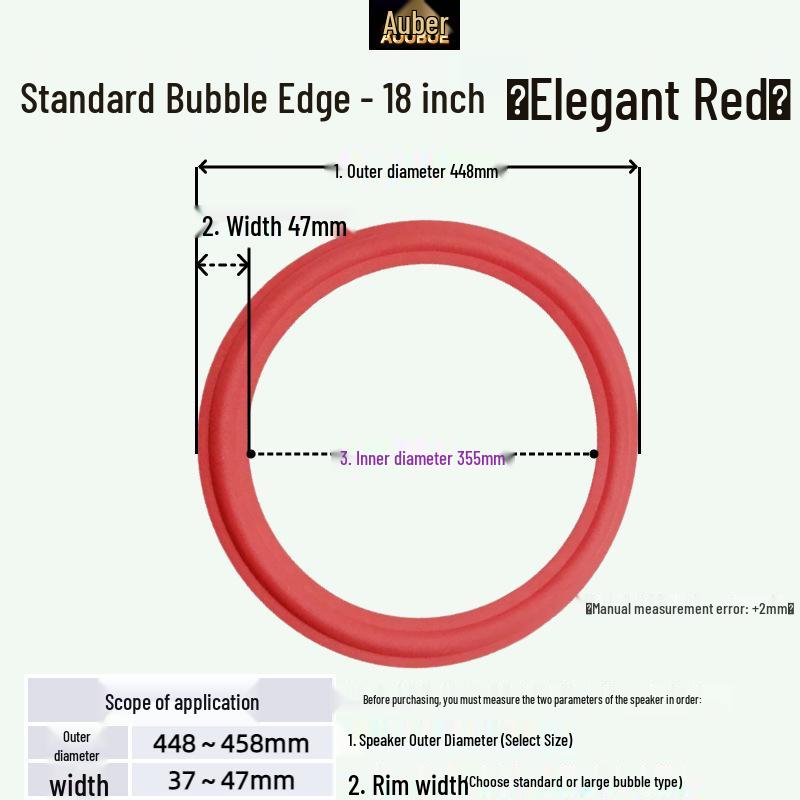 JBL Speaker Repair Foam Surround: Replacement Edge for 3/4/6/6.5/8/10/12 Inch Folding Ring