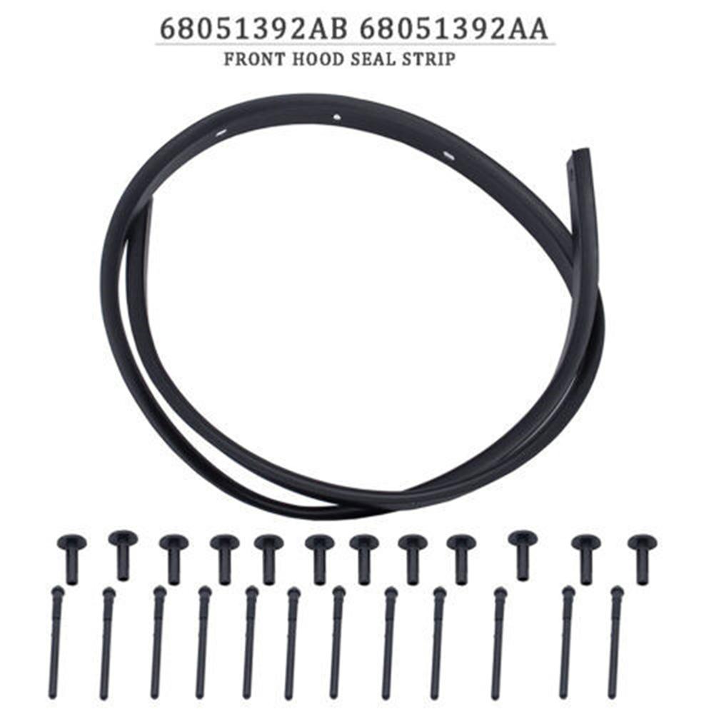 Přední nárazník Fascia Těsnění kapoty Nýty 68051392AB Pasují pro 2008-2019 Dodge Challenger