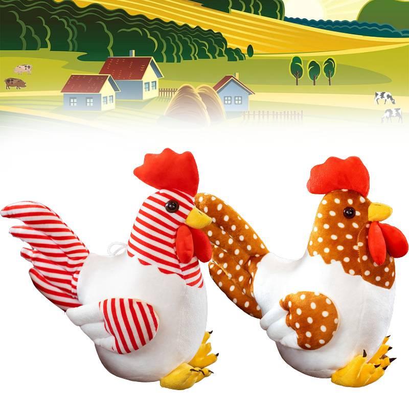 צעצוע תרנגול קטיפה לאוהבי חיות