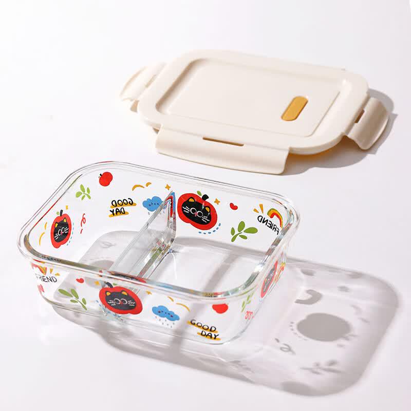 Demas IP Co-branded Cartoon Glass Bento Box