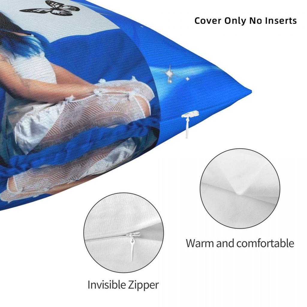 Singer Aitana Cuarto Azul Tour Pillow Covers Polyester Car Cushion Cover Creative Decorative Pillow Cover 45*45