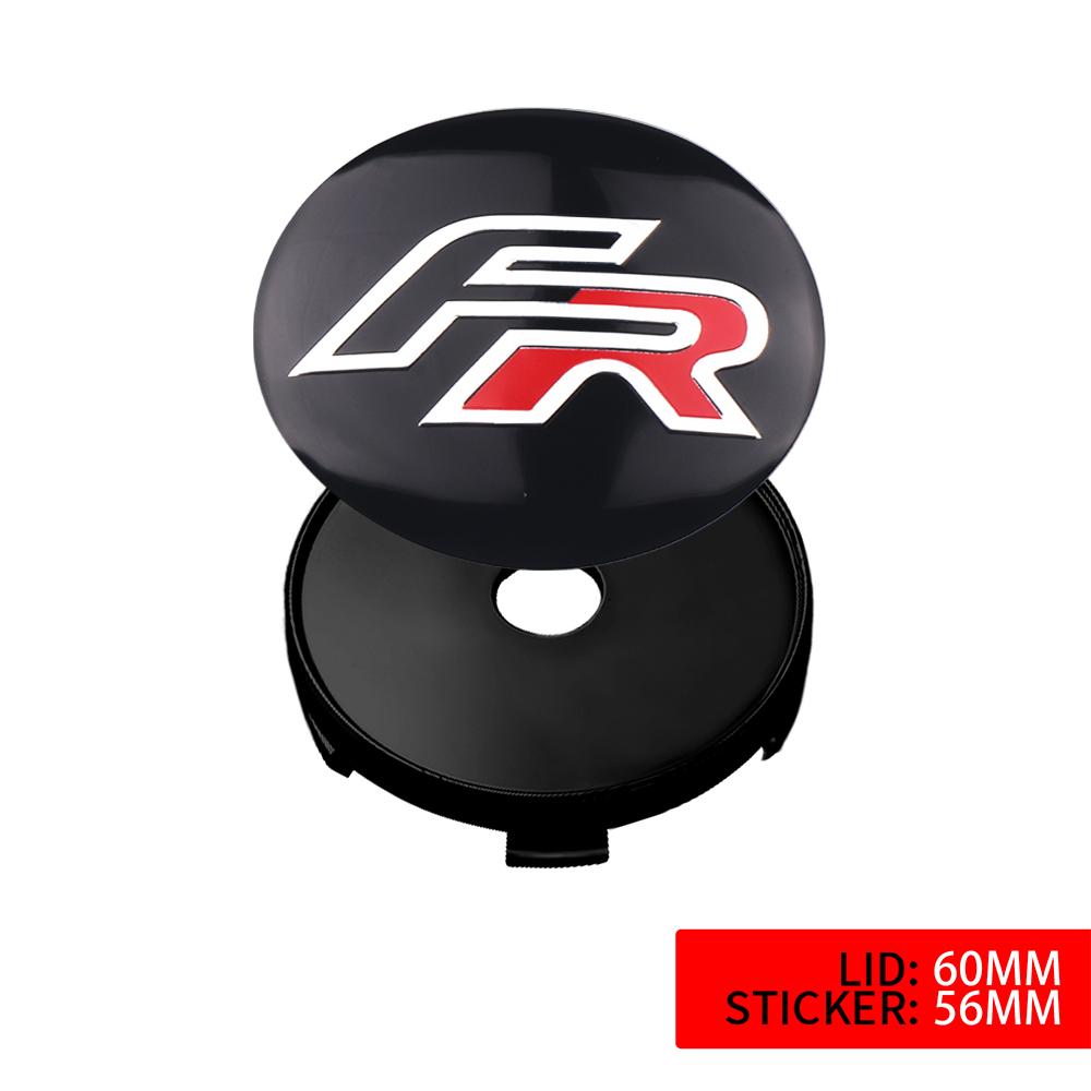 

For SEAT FR Arona 6l 6j Cupra Leon Mk3 Mk2 Ibiza Ateca Altea 4Pcs 56/60mm Car Wheel Center Covers Decoration Sticker Replacement