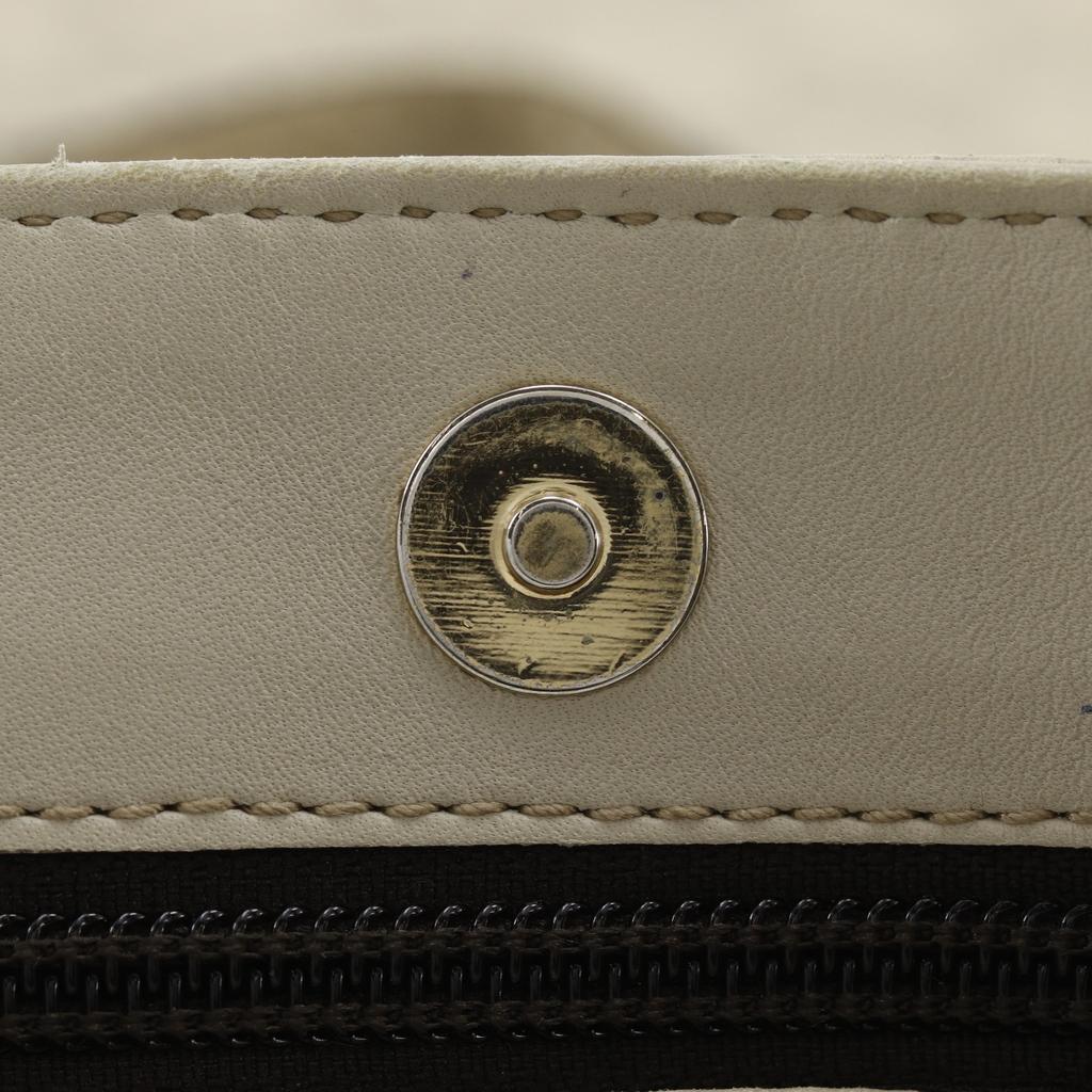 Gucci Tote Bag Handbag 272347 Off White Sima Leather Unisex Used