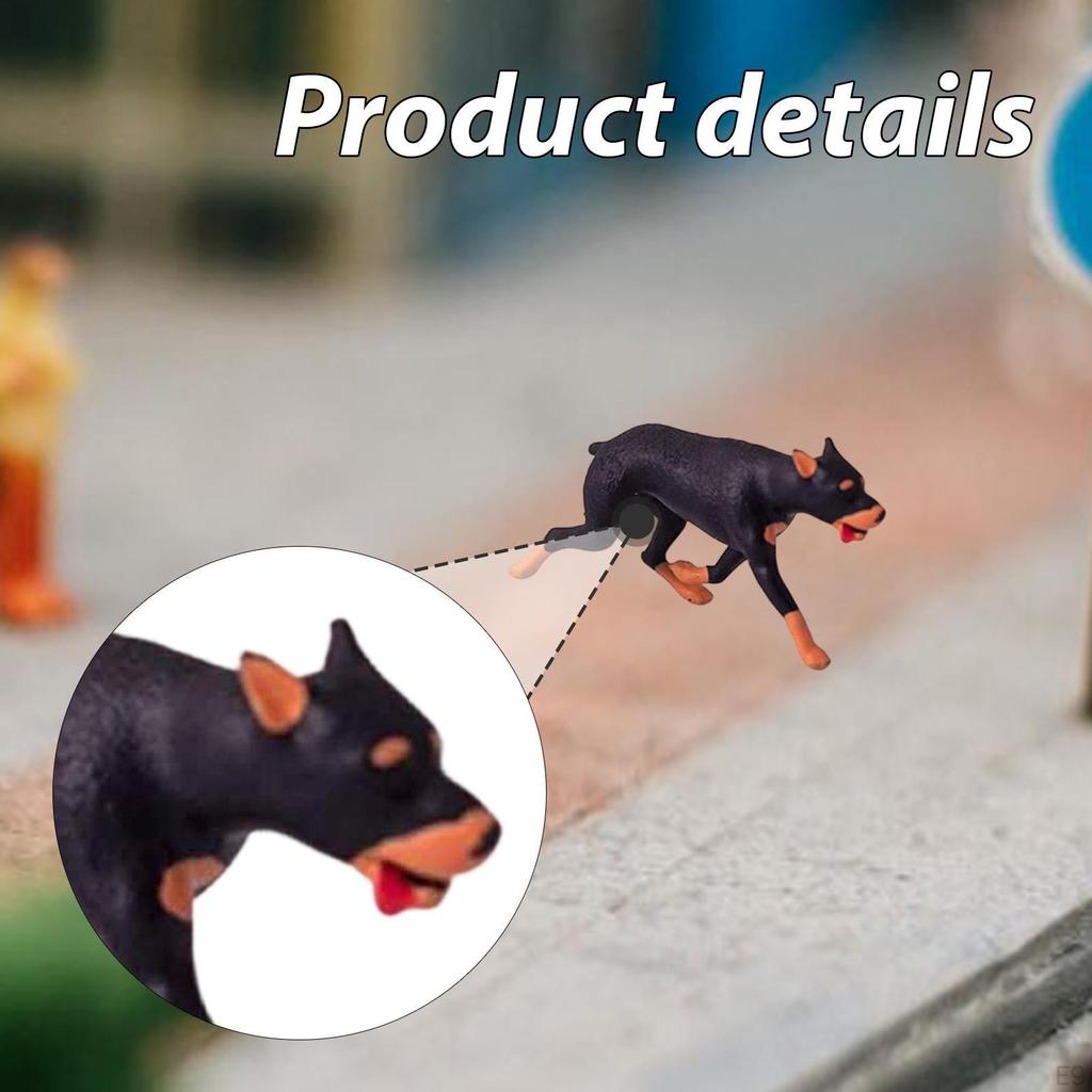 1/64 Miniature Animal Model Painted Realistic Scene Decor for DIY