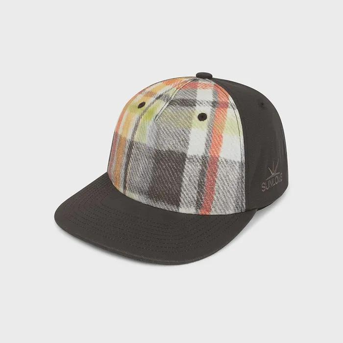 Plaid Trucker Cap Charcoal
