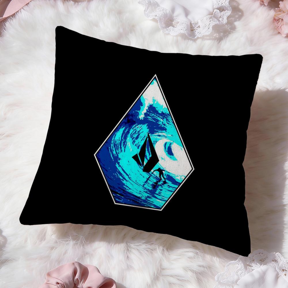 Band Cool V-VolcomS Cushion Cover Premium Comfort Reversible Pillow Cove -Two in One Design for Any Room & Car Interior