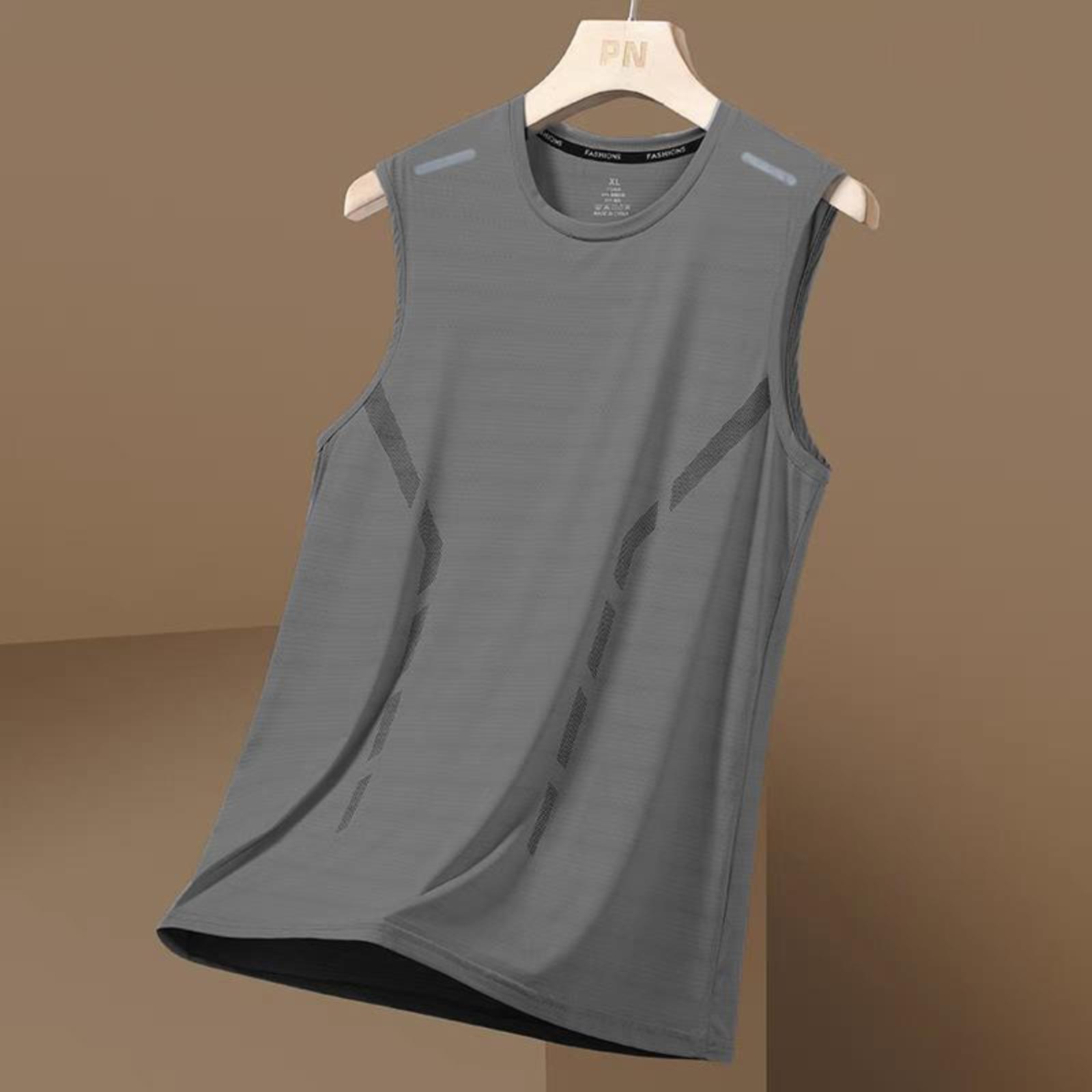 

Порожня спортивна футболка для фітнесу без рукавів, сексуальний в язаний жилет XXXL